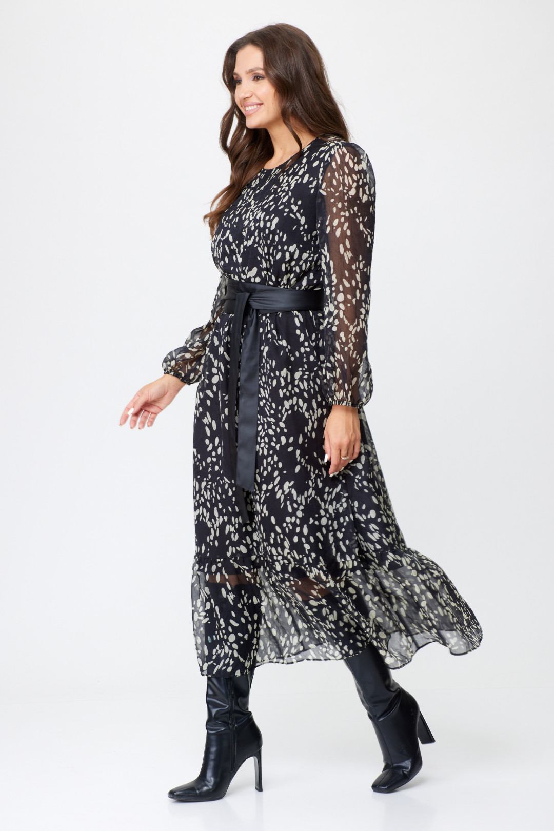 Платье Abbi style 1023 графит